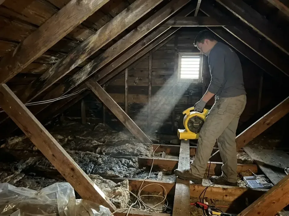 attic-water-damage-drying-proc-007 — frequently asked questions, Emergency Water Extraction & 24/7 Flood Response in Thermop…